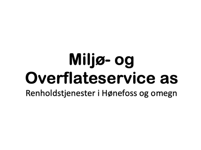 MILJØ- OG OVERFLATESERVICE AS